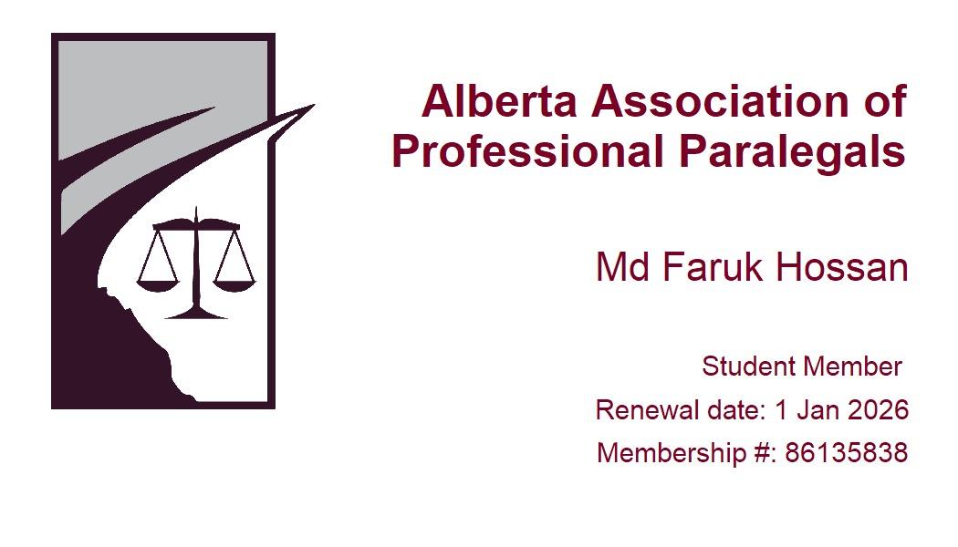 Incorporation Registry Alberta Association of Professional Paralegals